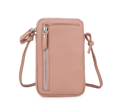 L & S CROSSBODY BAG LEATHER PINK - SOLD OUT