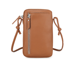 L& S CROSSBODY BAG LEATHER BROWN