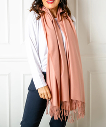 CASHMERE MIX PASHMINA DUSTY PINK - SOLD OUT