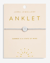 JOMA JEWELLERY MINSTREL ANKLET IN SILVER PLATING