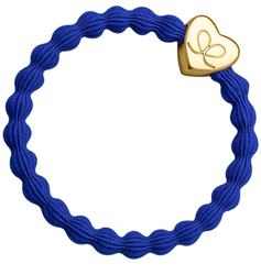 BANGLE BANDS ROYAL BLUE WITH GOLD HEART