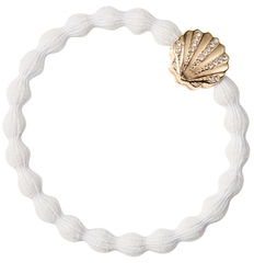 BANGLE BANDS WHITE WITH DIAMANTÉ SHELL
