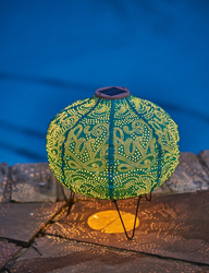 SOLAR LANTERN PUMPKIN TEAL - COMING SOON AVAILABLE TO PRE ORDER