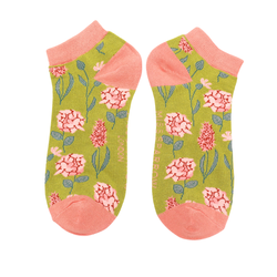 BAMBOO TRAINER SOCKS FLORAL